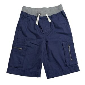 NEW! Hanna Andersson navy blue zippered pocket cargo shorts 120cm/6-7 years